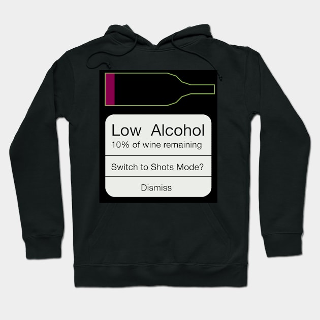 Low Wine Warning! Hoodie by DavidASmith